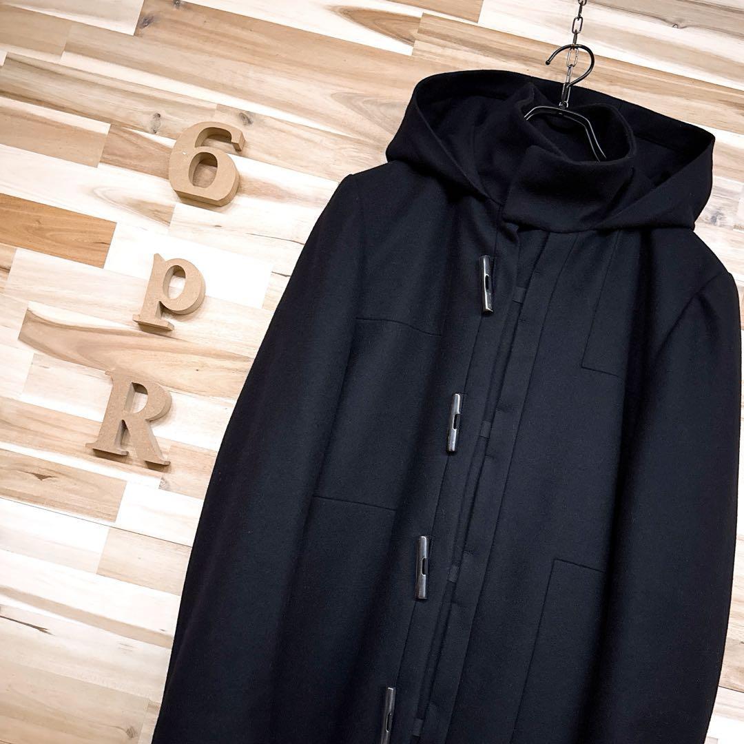 オシャレ【カルバンクライン】カシミア混ウール 中綿コート ビジネス通勤 秋冬 黒【HFby6PR】メンズ・洋服・秋冬【G3C4D3J】_画像1