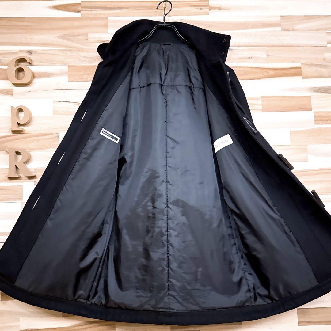 オシャレ【カルバンクライン】カシミア混ウール 中綿コート ビジネス通勤 秋冬 黒【HFby6PR】メンズ・洋服・秋冬【G3C4D3J】_画像4
