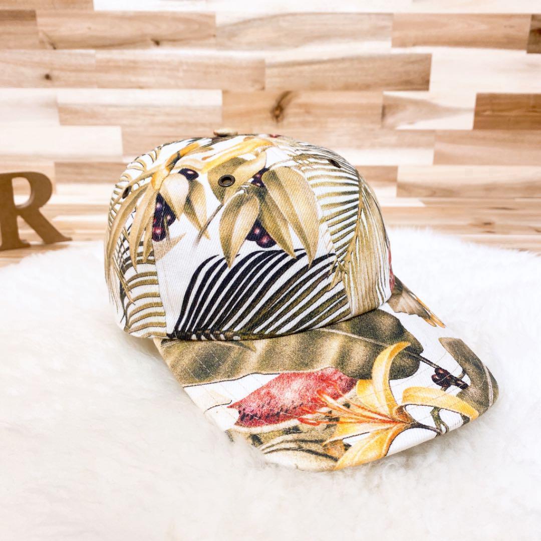 ボタニカル【アミアレクサンドルマテュッシ】リーフ総柄キャップ自然スイカAMIロゴ【HFby6PR】レディース・帽子・春夏・秋冬【N4X7D3T】_画像2
