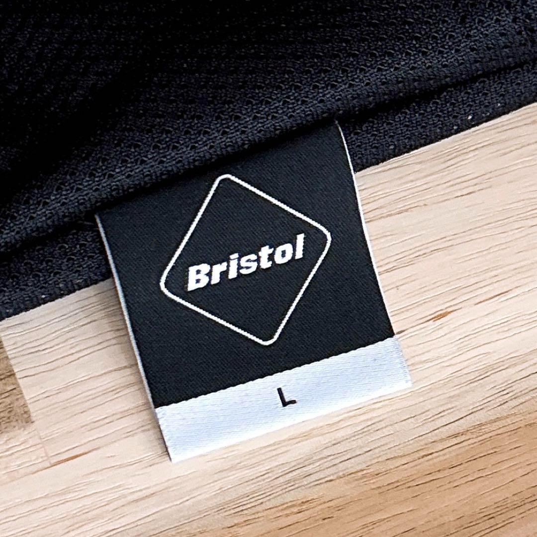 廃番【エフシーレアルブリストル】フリース ボア ビッグ ロゴ ジャケット L 黒【HFby6PR】メンズ・洋服・秋冬【A9T9H9C】_画像8