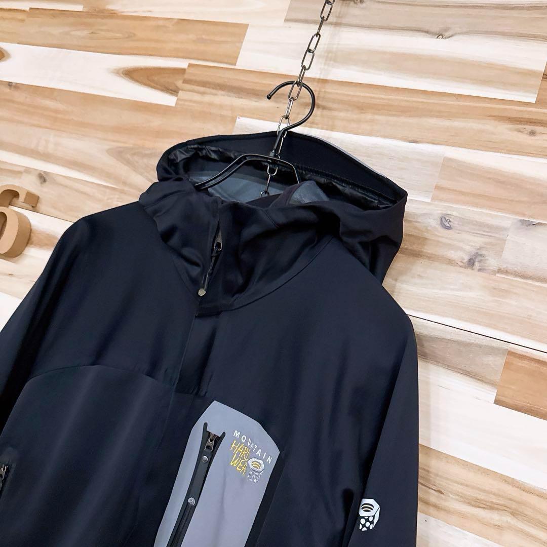 廃番【マウンテンハードウェア】ウィンドストッパー ドラゴン ジャケット S 黒【HFby6PR】メンズ・洋服・秋冬【X4M3D3G】_画像3