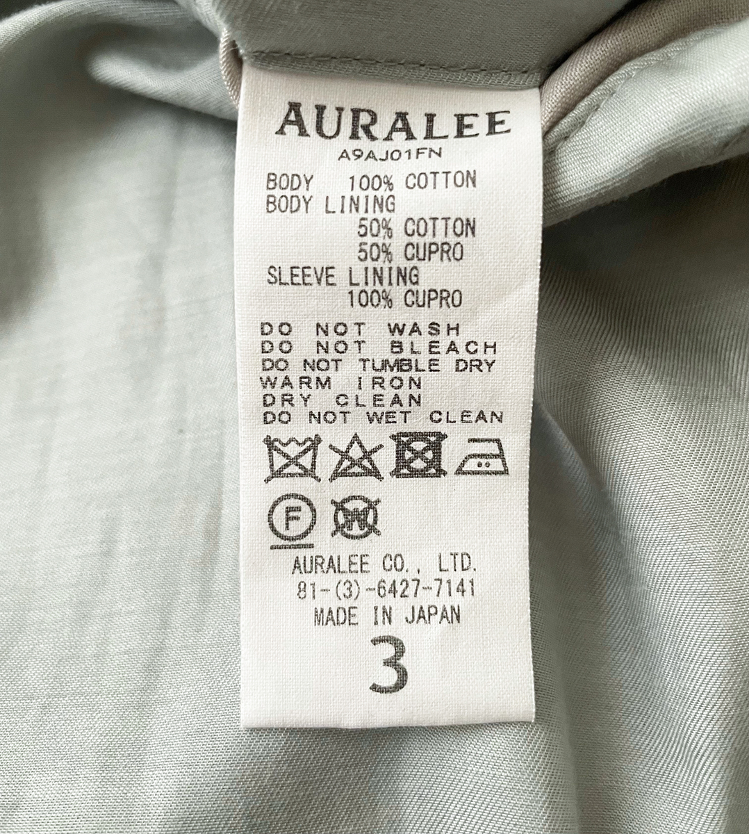 AURALEE / WASHED CORDUROY JACKET / auralee オーラリー サイズ3 コーデュロイ ジャケット _画像10