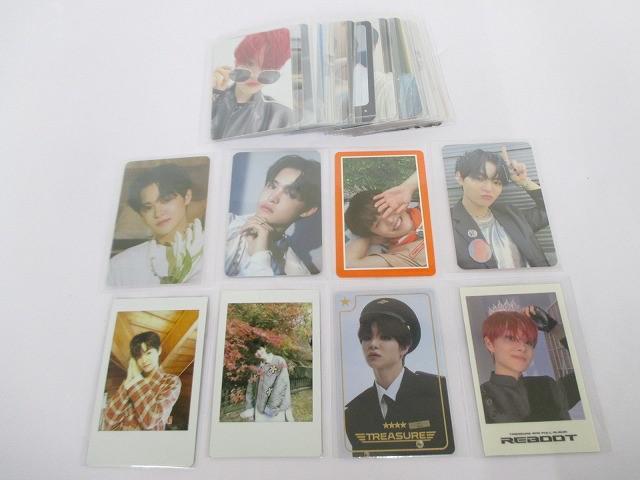 中古品 韓流 TREASURE ジフンのみ 封入トレカ34枚 Night Garden サマーキャンプ Here I Stand 等 グッズセット_画像1