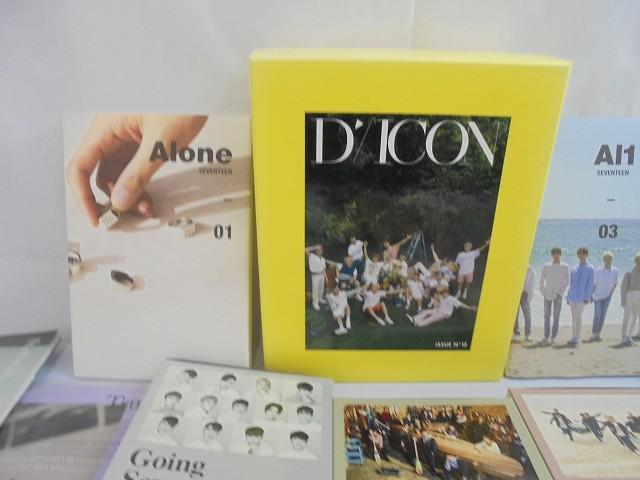 【同梱可】中古品 韓流 SEVENTEEN ALL ALONE TREASURE MONSTA X 他 CD フォトブック 等 グッズセット SEVENTEEN Al1 All Alone 4TH MINI ALBUM CD トレカポストカード