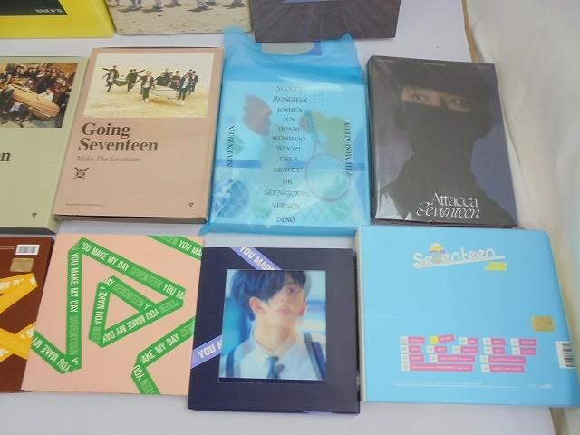 【同梱可】中古品 韓流 SEVENTEEN ALL ALONE TREASURE MONSTA X 他 CD フォトブック 等 グッズセット SEVENTEEN Al1 All Alone 4TH MINI ALBUM CD トレカポストカード