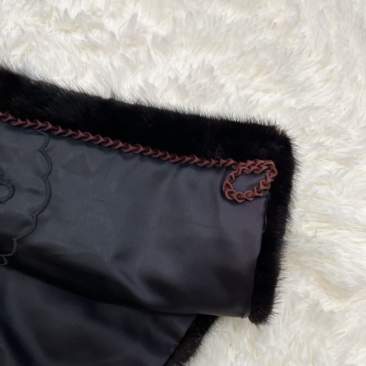 極美品 SAGA MINK ブラックファーコート 毛皮_画像6