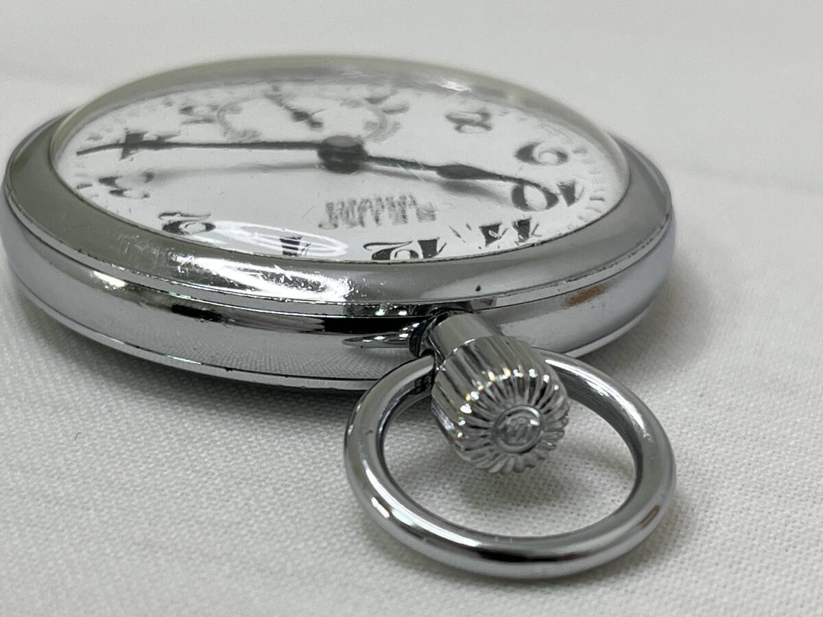 【M50】希少 SEIKO PRECISION 15石 昭 42 79 東鉄八 鉄道時計 SECOND SETTING DIAFLEX 手巻き 懐中時計 稼働品_画像10