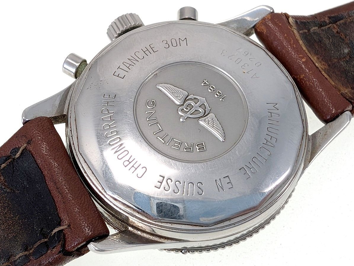 訳有 BREITLING ブライトリング ナビタイマー アヴィア 自動巻 A13023 クロノグラフ 可動[03-7004_画像2