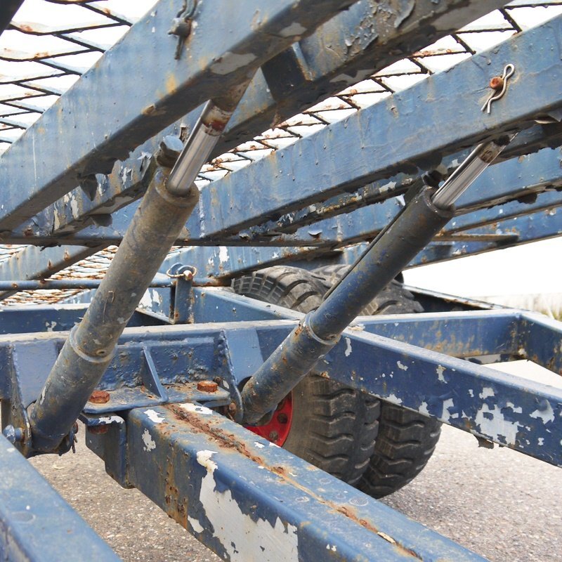 【新潟】富士 コンバイン トレーラー ブリッジ付き ダブルタイヤ 中古 トラクター トレーラ コンバインカー けん引 牽引 運搬 中古_画像8