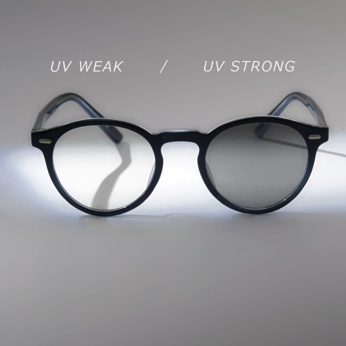 Sakka サングラス 調光 2way ブルーライト UV カット 紫外線 ケース付 メガネ ブラック FREE_画像1