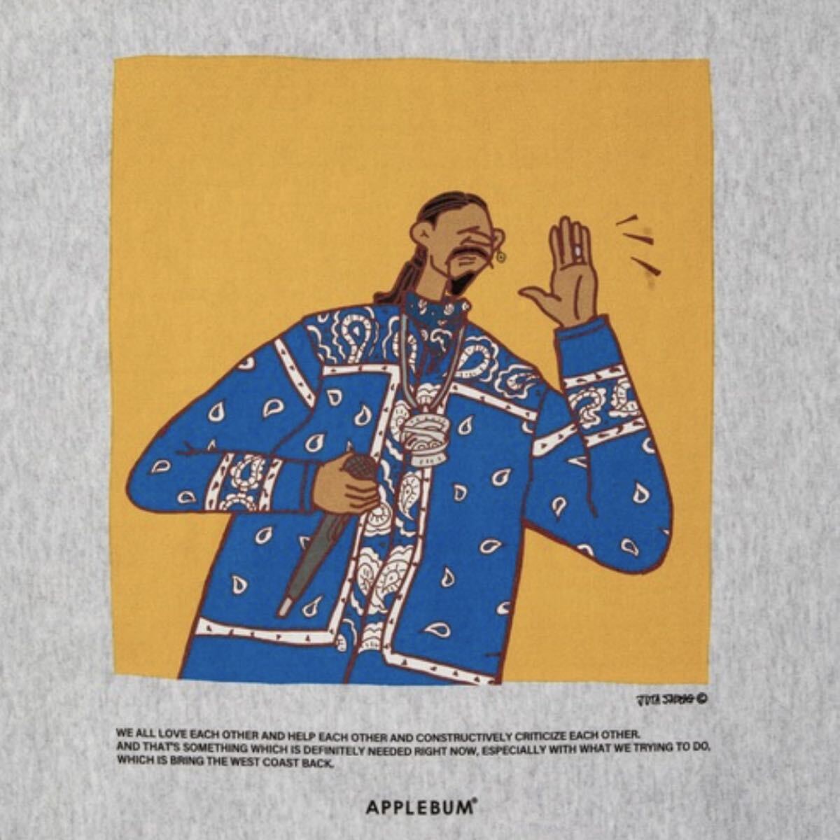 コラボ 希少 レア M APPLEBUM × JUTA SVOGG Up in Smoke Sweat Parka アップルバム Doggfather パーカー スウェット ヘビーオンス_画像2