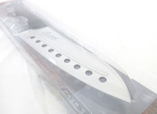 送料300円(税込)■bv494■(250515)高儀 ステンレス穴明三徳包丁 3点【シンオク】_画像3