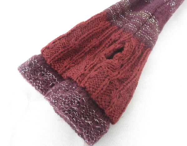 送料185円■yb486■▼レディース ベルモード ラメアクセントあったかロングウォーマー M 2点(柊)【シンオク】【クリックポスト発送】の画像3