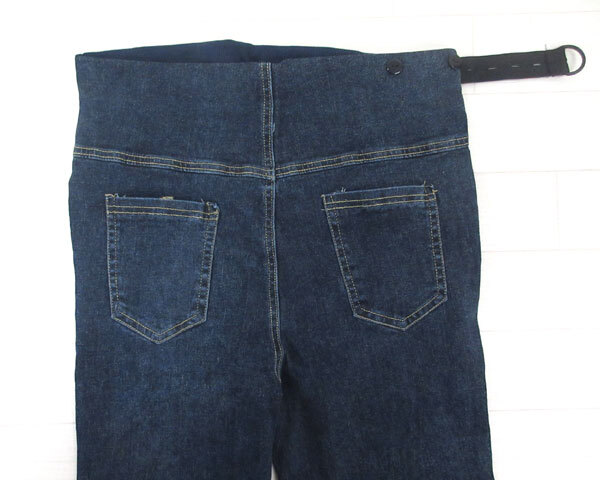 送料300円(税込)■be501■(250819)マタニティ ストレッチパンツ 2種 2点【シンオク】_画像5