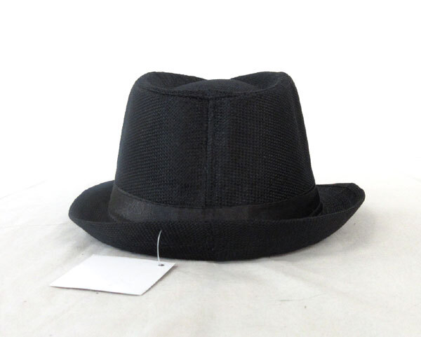 送料300円(税込)■gp410■メンズ ハット帽 ブラック 10点【シンオク】の画像4