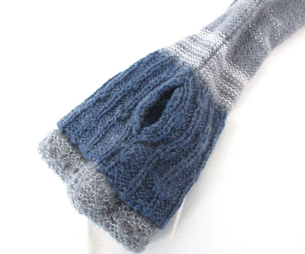 送料185円■yb487■▼レディース ベルモード ラメアクセントあったかロングウォーマー M 2点(柊)【シンオク】【クリックポスト発送】の画像3