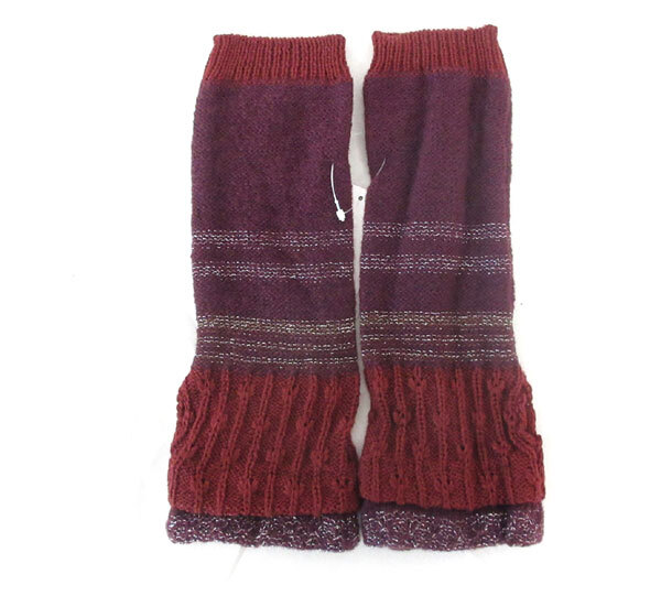 送料185円■yb486■▼レディース ベルモード ラメアクセントあったかロングウォーマー M 2点(柊)【シンオク】【クリックポスト発送】の画像2