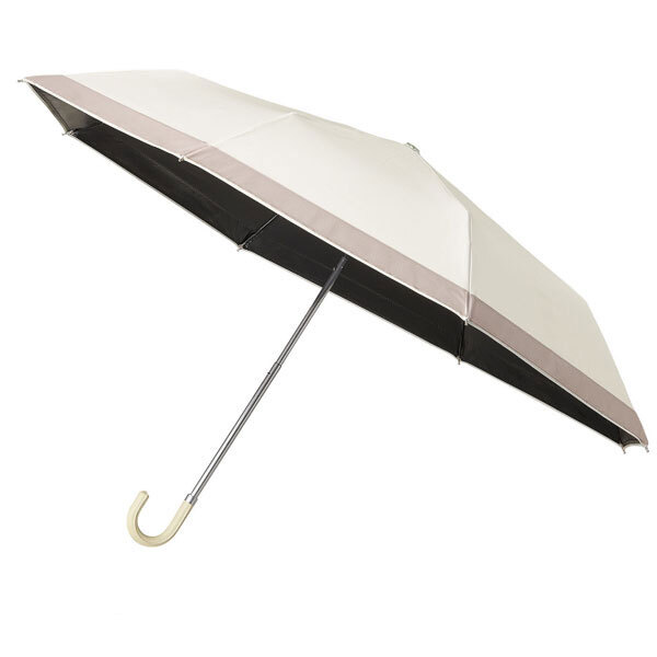 送料300円(税込)■wb313■サンブロックラボ 遮夏クール晴雨兼用傘 3段コンパクト アイボリー 5478円相当【シンオク】_画像2