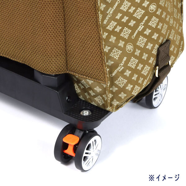 送料300円(稅込)■lc024■クリスチャン オリビエ はっ水ジャガード キャリーカート グレージュ 36000円相當(dāng)【シンオク】