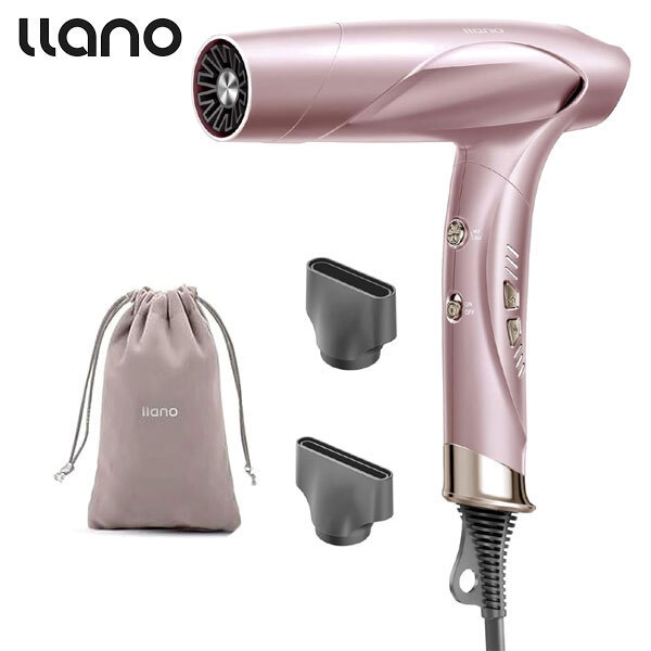 送料300円(稅込)■bv744■(251001)llano 速干型 プラズマドライヤー(ll-pc001) ピンク 18800円相當(dāng)【シンオク】