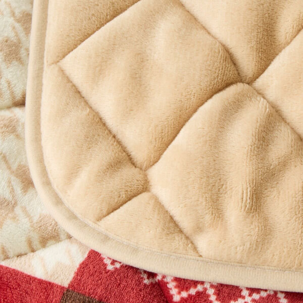 送料300円(税込)■pf013■イケヒコ ポケットこたつ ノルディック柄 レッド(柊)【シンオク】_画像4