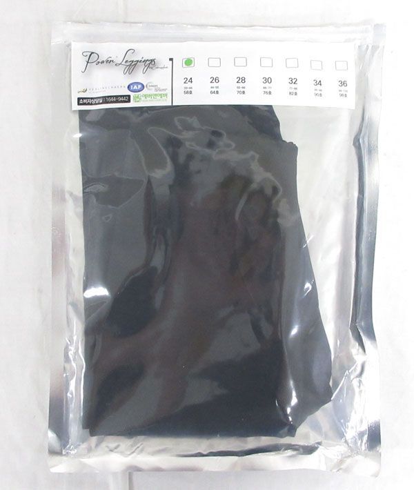 送料185円■fo197■▼ヒーリングチャクラ パワーレギンス S相当 ブラック【シンオク】【クリックポスト発送】_画像1