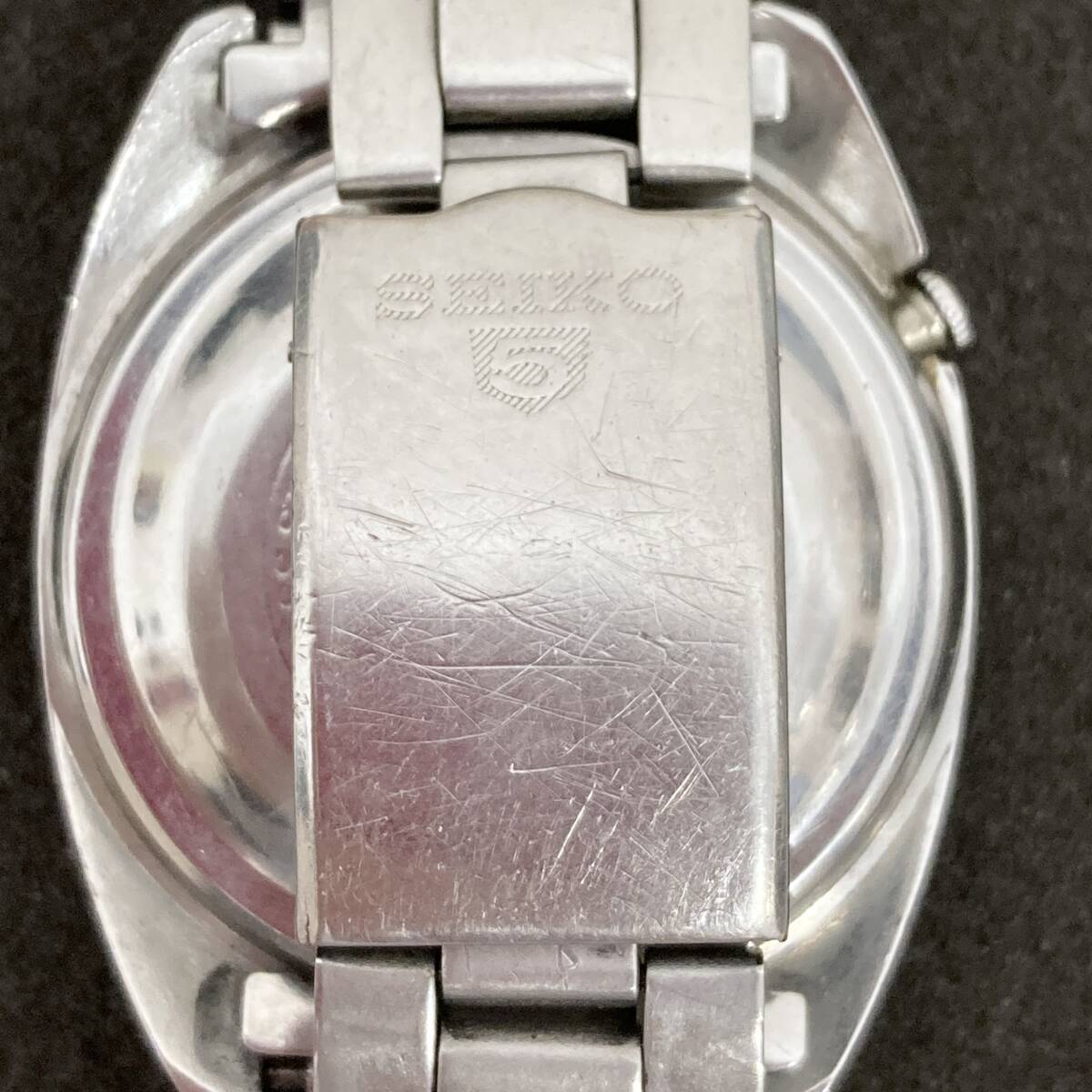 ジャンク 稼働 / SEIKO セイコー 5 スポーツマチック 6619-8290 自動巻 腕時計 デイデイト シルバー文字盤_画像6