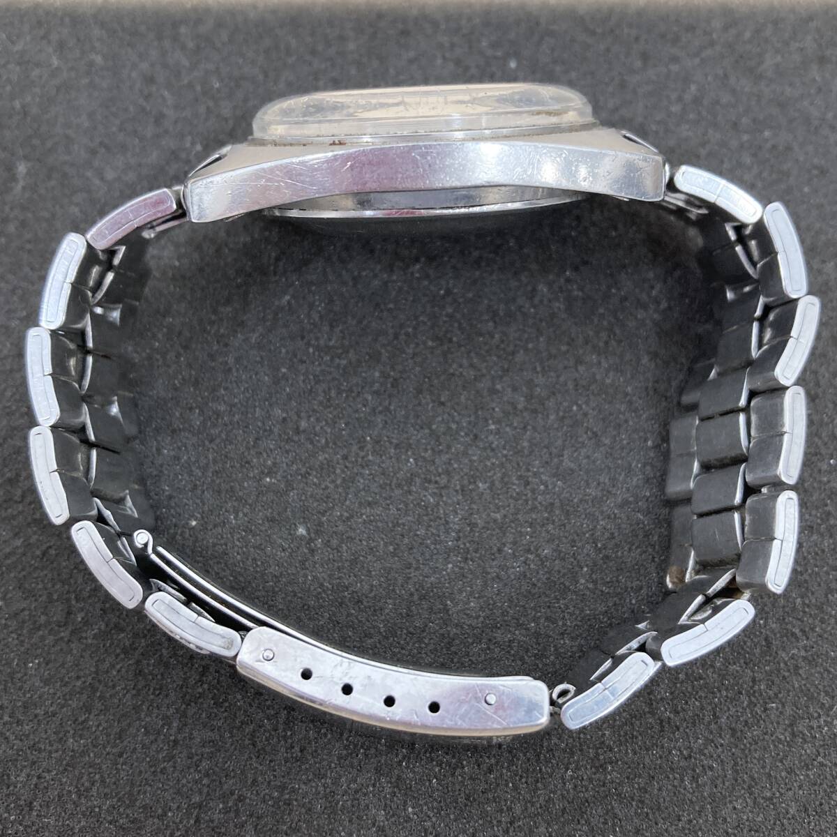 ジャンク 稼働 / SEIKO セイコー 5 スポーツマチック 6619-8290 自動巻 腕時計 デイデイト シルバー文字盤_画像8