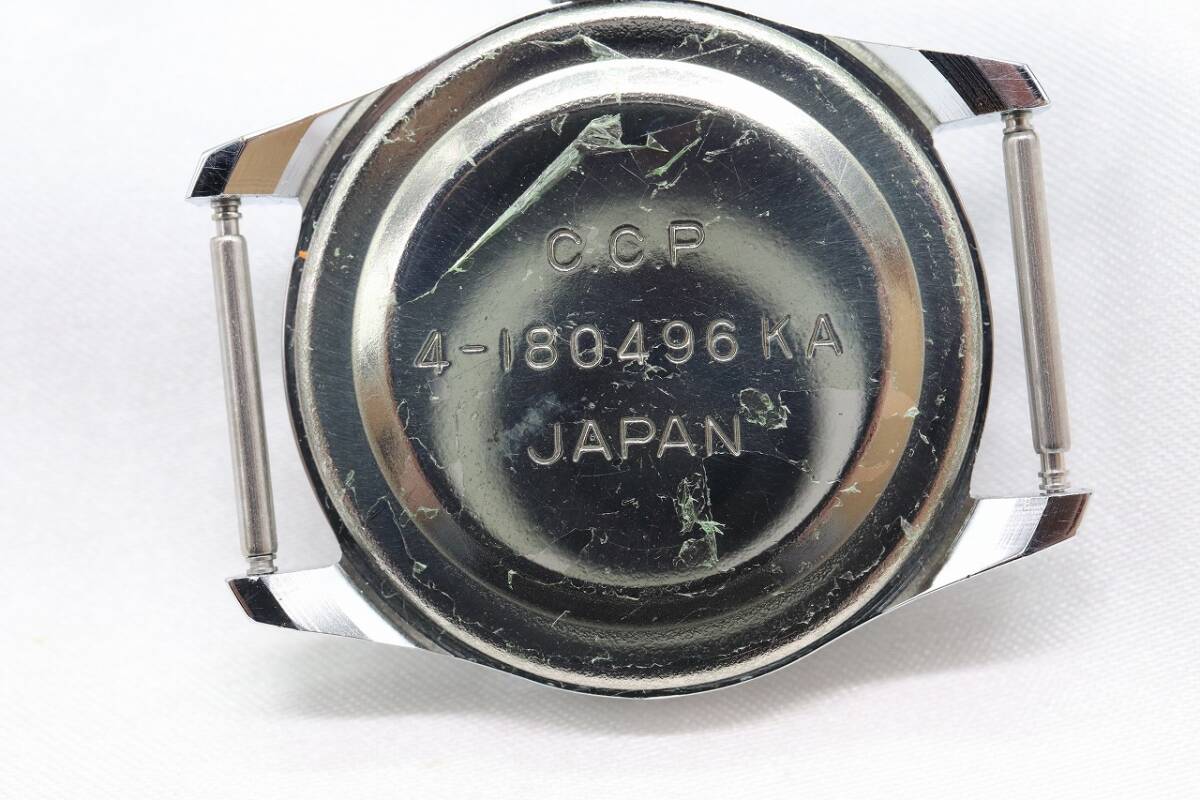 【W266-1】動作品 CITIZEN Leader student シチズン リーダースチューデント デイト 手巻き 腕時計 フェイスのみ 4-180496 メンズ_画像7