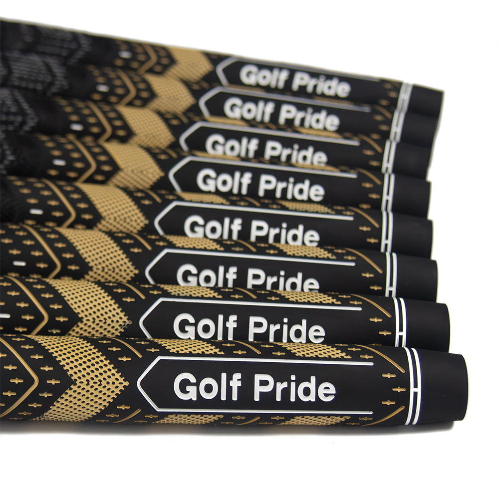 ゴルフプライド MCC TEAMS PLUS4 プラス4 Golf Pride M4TM ミッドサイズ ゴルフグリップ ブラック ゴールド 6本_画像2
