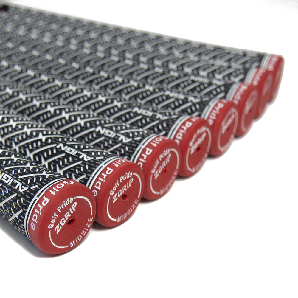 ゴルフプライド Z-GRIP Z-CORD アライン Golf Pride ALIGN ミッドサイズ ゴルフグリップ ブラック レッド 8本_画像6
