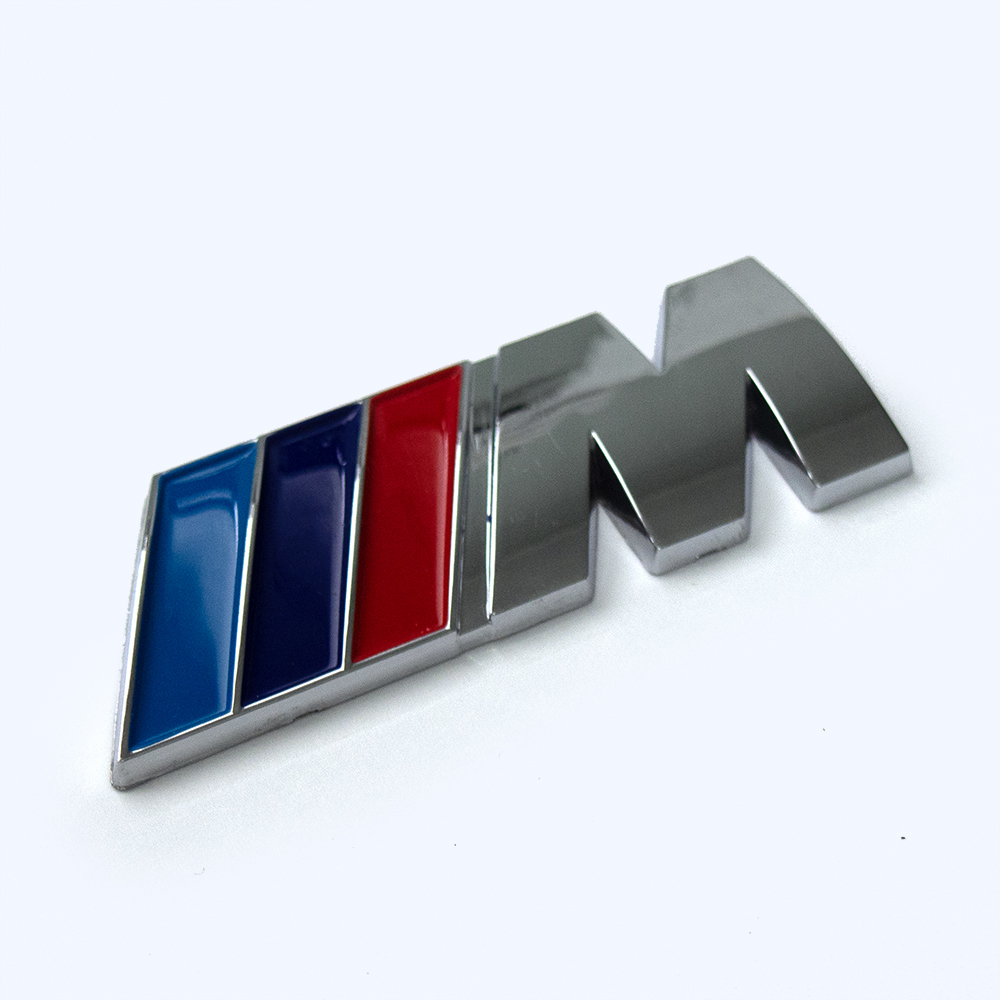BMW M Performance ステッカー シルバー プラスチック 75mm×27mm _画像2