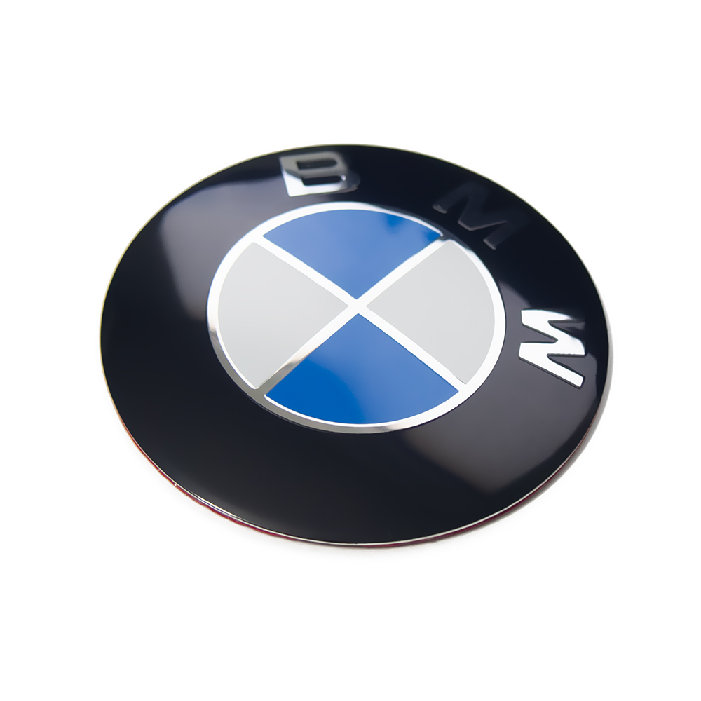 BMW 67mm ステッカー エンブレム ロゴ ボンネット フロント リア トランク ブルー_画像3