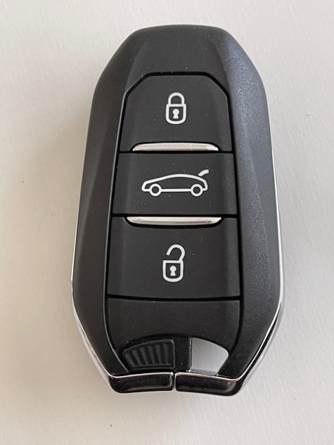 牛革ジャストフィット フィアット600 スマートキーケース カーキ色縫い糸黒 1_画像10