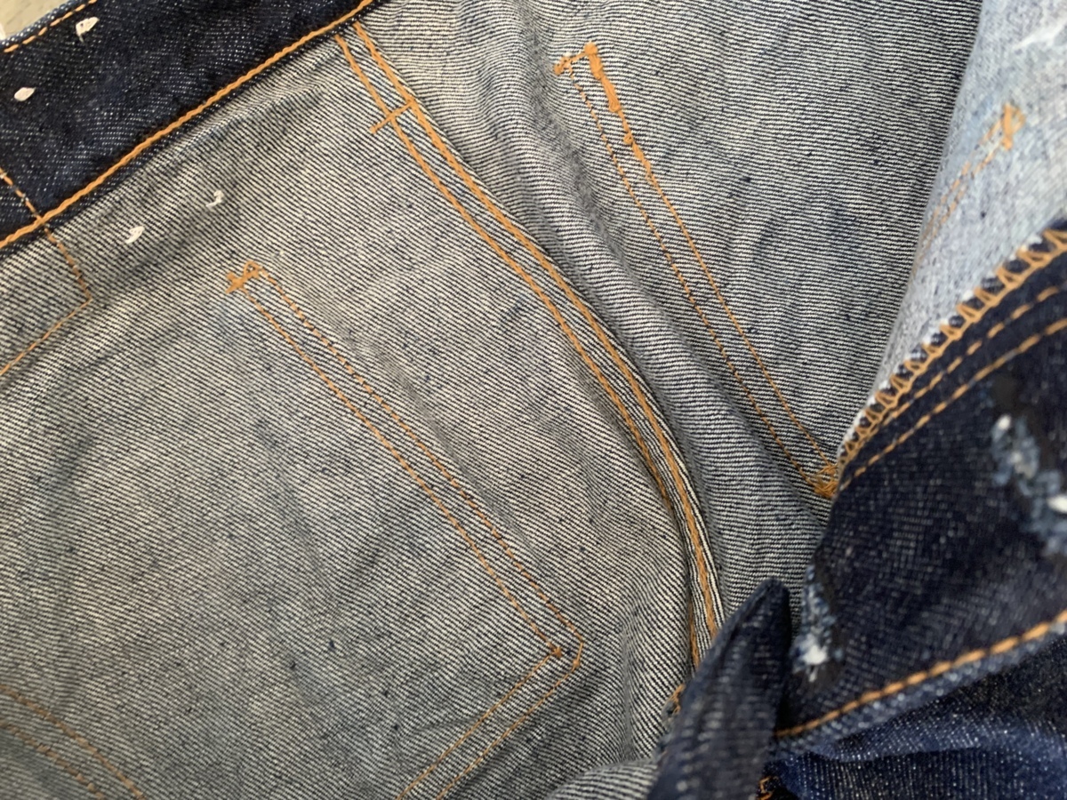 当時物!サイズ良32インチ★BLUE BORN★70'未使用ベルボトムデニム☆ヒッピー★DEAD STOCK★_画像8