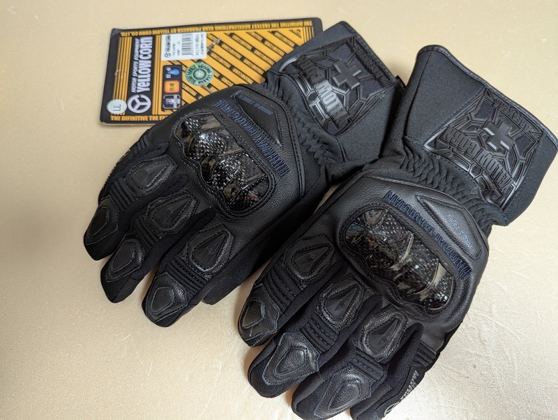 イエローコーン YG-347W ウィンターグローブ LLサイズ オールブラック_画像1