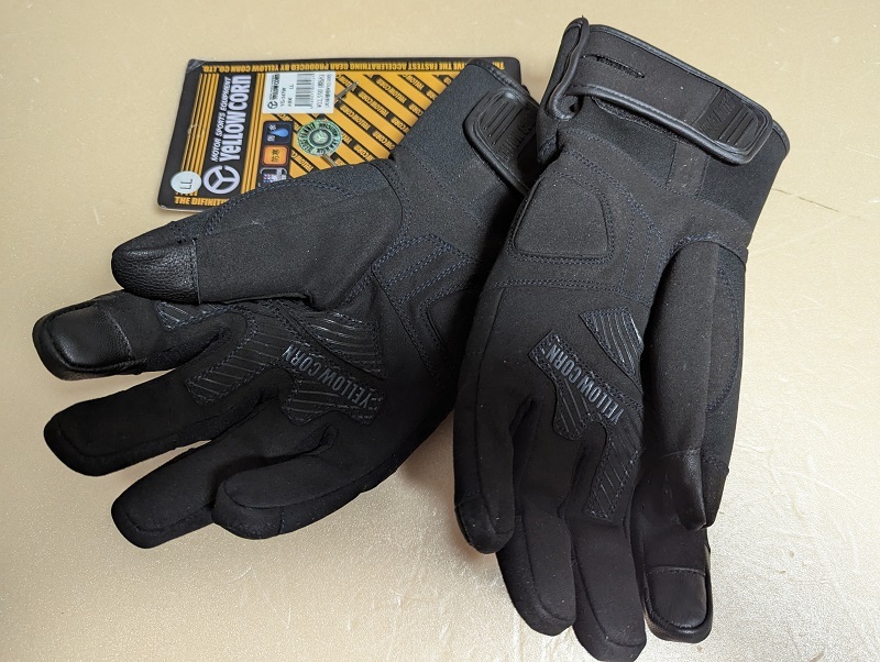 イエローコーン YG-347W ウィンターグローブ LLサイズ オールブラック_画像2
