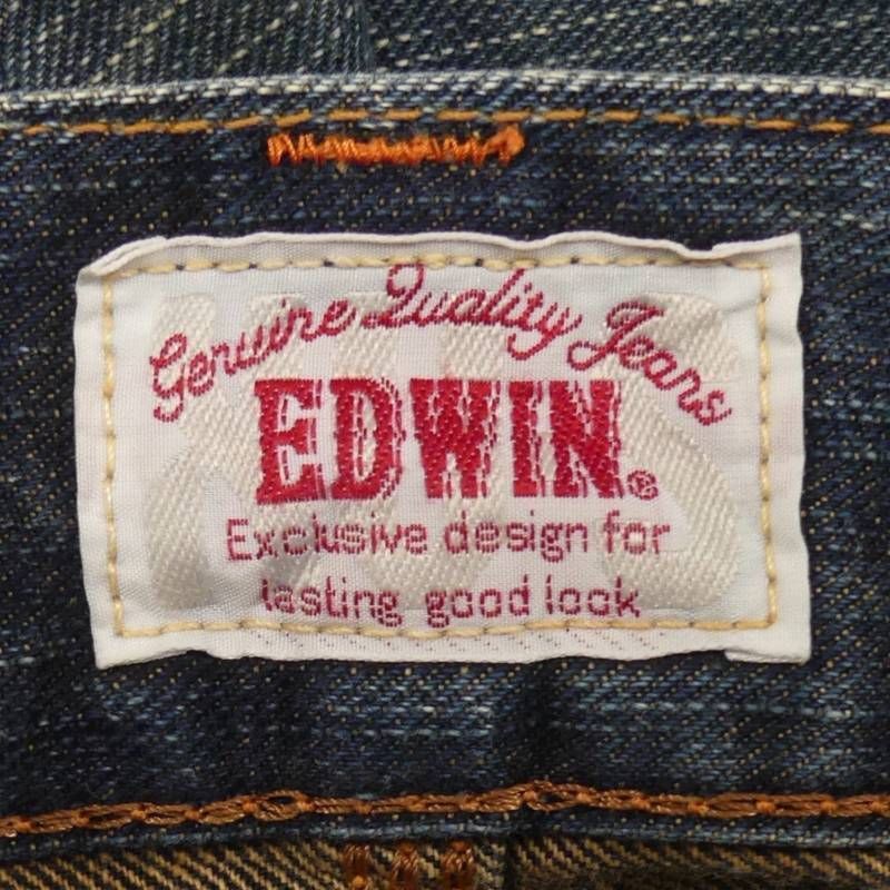 即決★EDWIN★ W36 デニム パンツ エドウィン 403XVS 日本製 ヴィンテージ加工 メンズ ボトムス ジーンズ XV 鬼ひげ_画像10