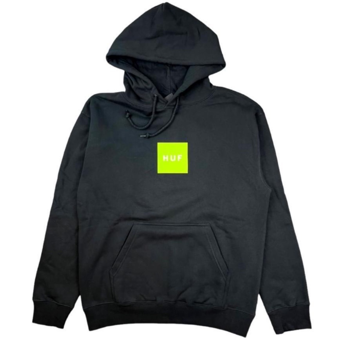 ハフ パーカー スウェット 裏起毛 PF00465/00573 ブラック Mサイズ ボックスロゴ メンズ レディース HUF ESSENTIALS BOX LOGO P/O 新品_画像3