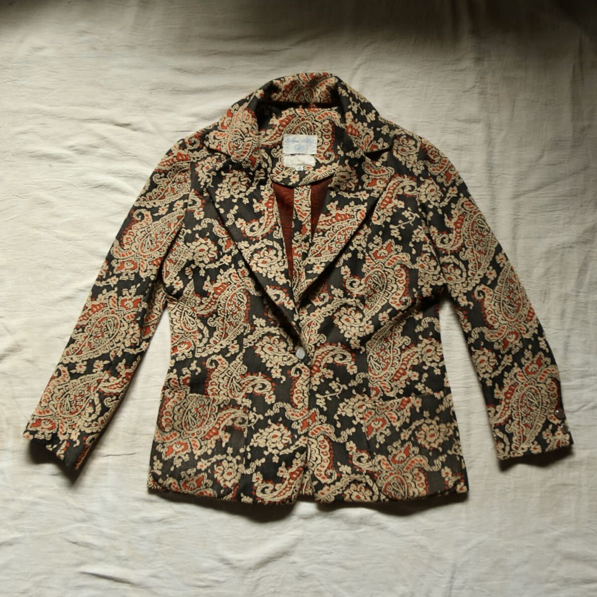 Mark VII Ltd. jacket ジャガード織 ゴブラン ジャケット アラベスク 総柄 ヴィンテージ vintage 古着 ビンテージ ペイズリー 14サイズ_画像1