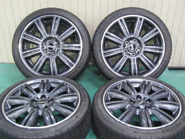 【希少で美品】MINI　F54　クラブマン純正　Yoursマスターピース524　ミニ　8J　+57　112　5H　ミシュラン　225/40R18■_画像1