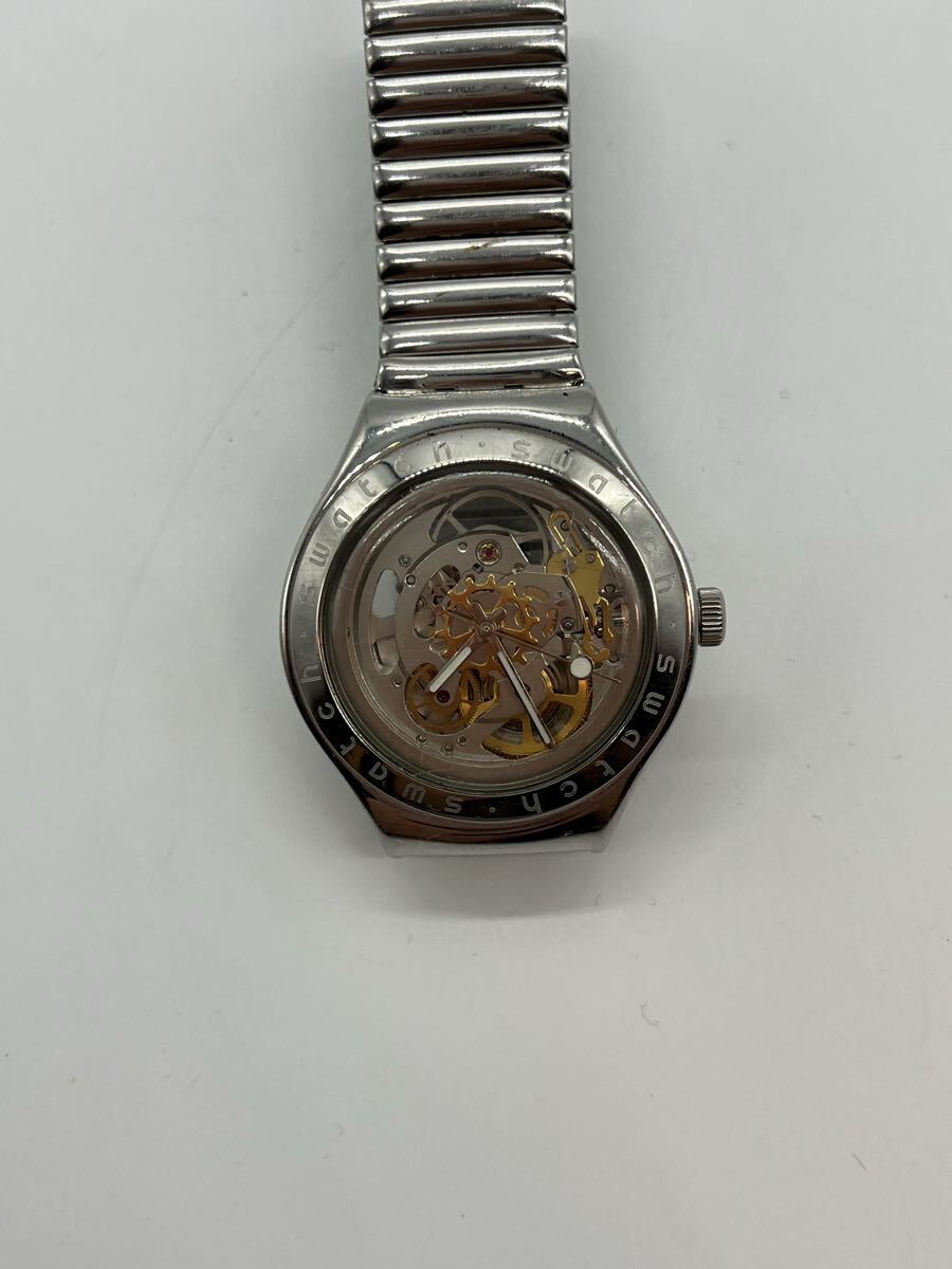 swatch スウォッチ IRONY YAS100G 自動巻き 腕時計 スケルトン 稼働品_画像1