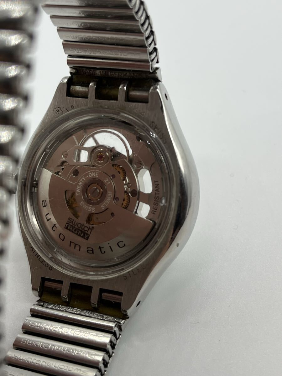 swatch スウォッチ IRONY YAS100G 自動巻き 腕時計 スケルトン 稼働品_画像6