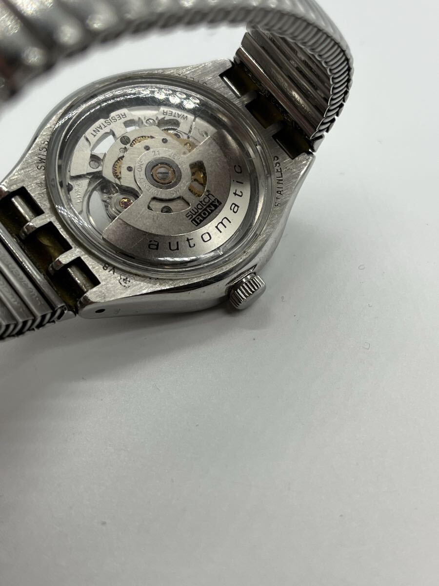swatch スウォッチ IRONY YAS100G 自動巻き 腕時計 スケルトン 稼働品_画像7