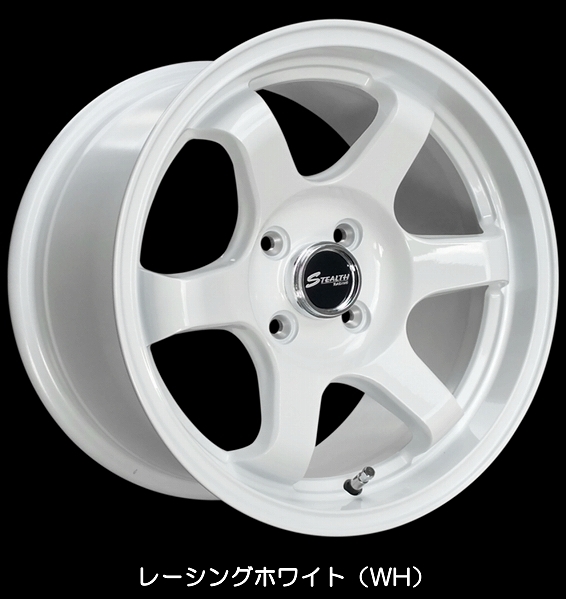 ★深リム★15inch 8J+30 4H100 新品 逆ゾリ 人気ホイール1台分 タイヤset可能 シビック ロードスター インテグラ ヤリス スイフト ホワイト_画像6