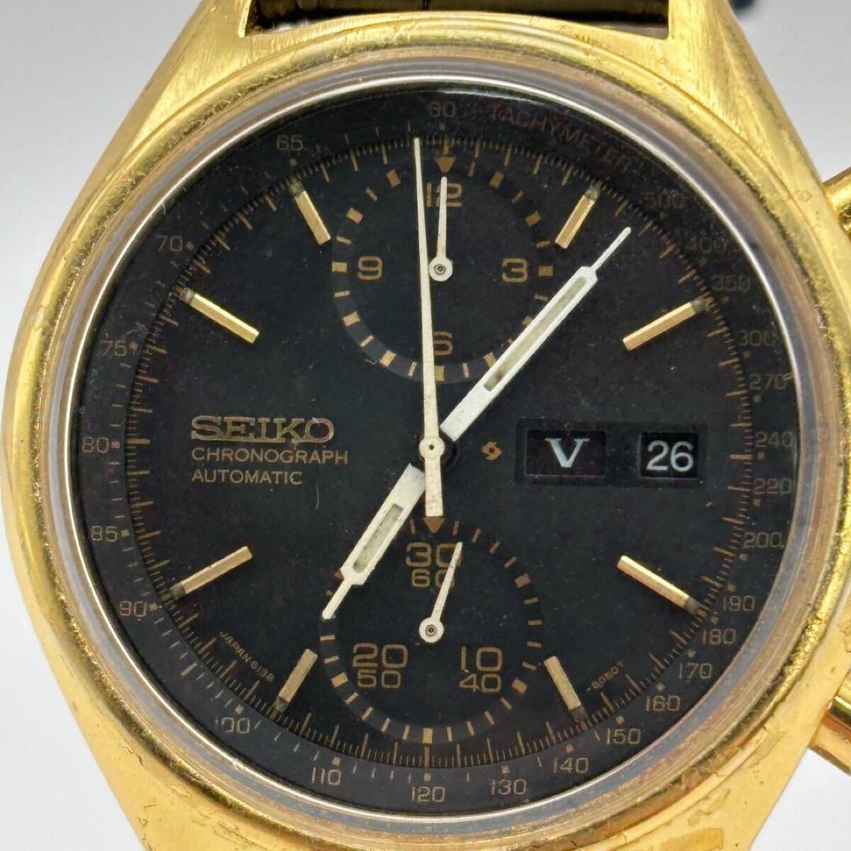 SEIKO セイコー 6138-8020 パンダ クロノグラフ 稼働品_画像2