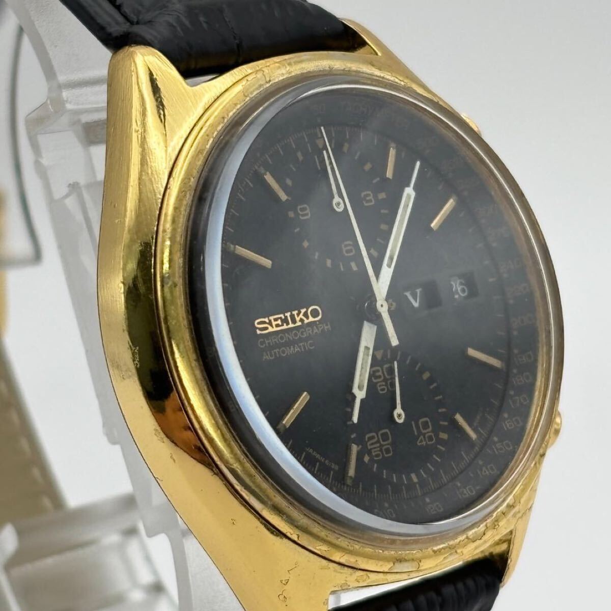 SEIKO セイコー 6138-8020 パンダ クロノグラフ 稼働品_画像4