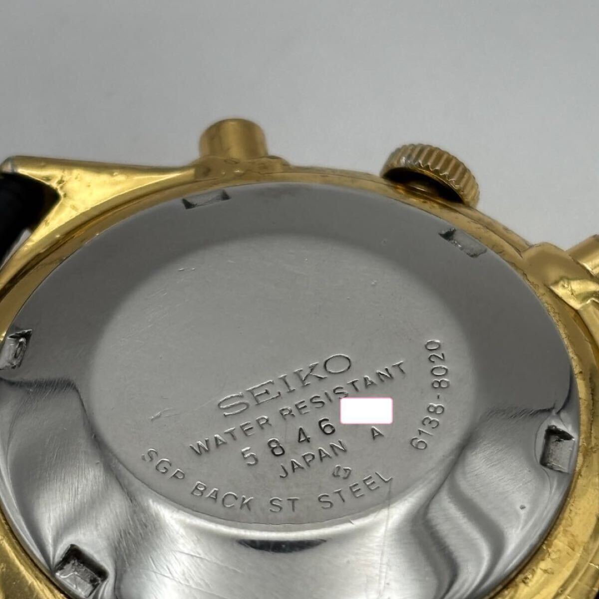 SEIKO セイコー 6138-8020 パンダ クロノグラフ 稼働品_画像9
