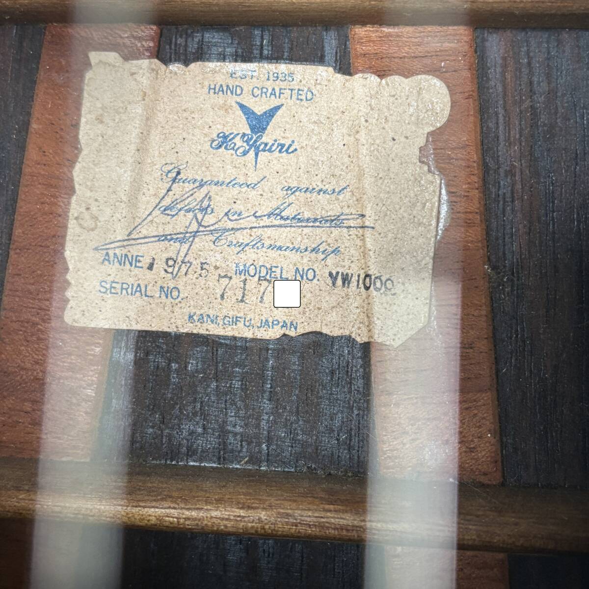 K.Yairi YW-1000 プレイヤーズコンディション ハードケース付き_画像10