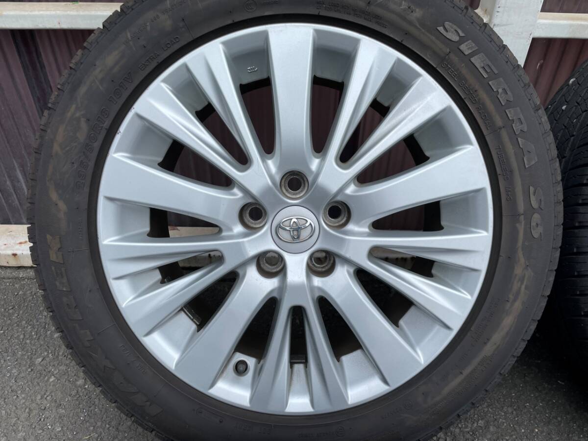 TOYOTA トヨタ ANH20 GGH20 アルファード ヴェルファイア 後期 純正 235/50R18 5H PCD114.3 マックストレック 2024年製 中古品_画像5